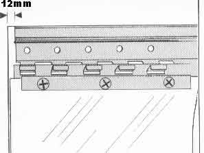 galvanised rail fitting instructions for PVC strip curtains.