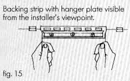 fitting instructions for PVC strip curtains.