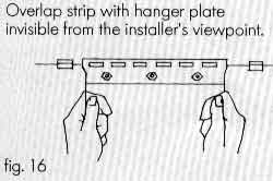 fitting instructions for PVC strip curtains.